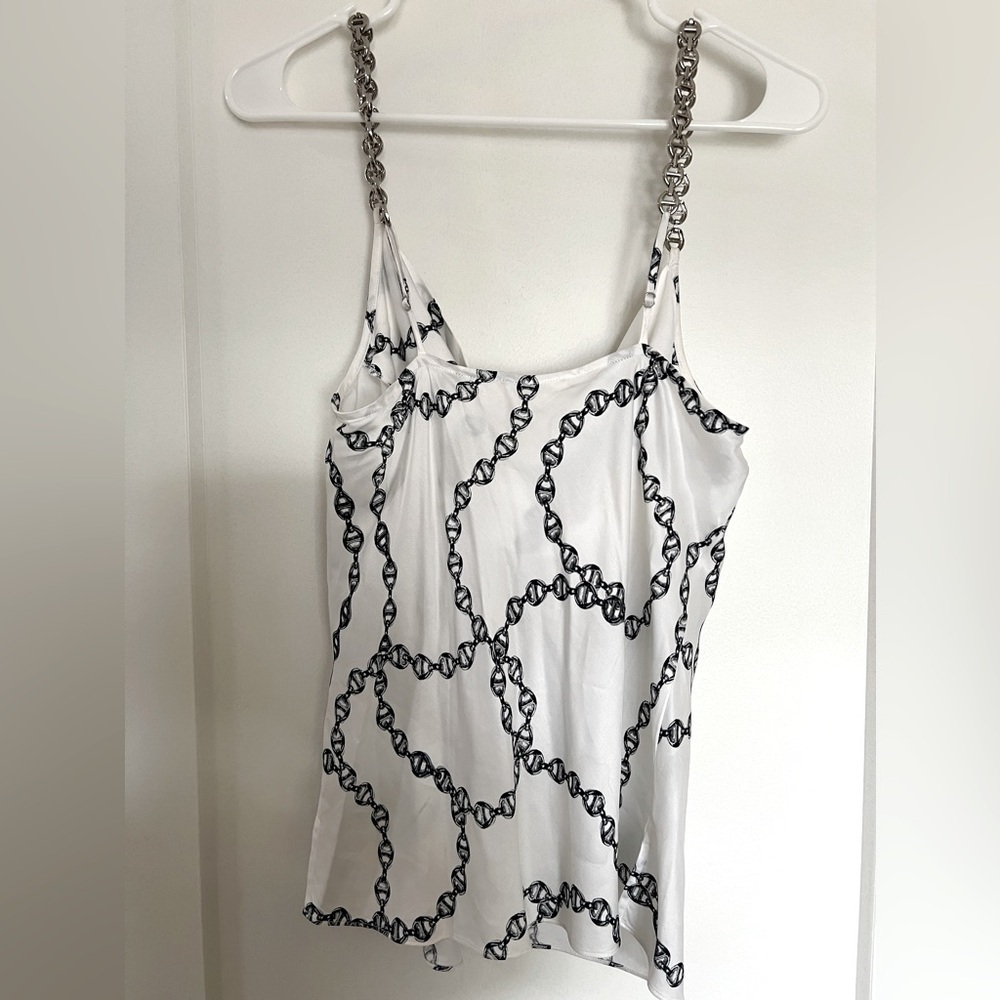 L’AGENCE Jasmina Camisole Tank In Black And White - Picture 3 of 12